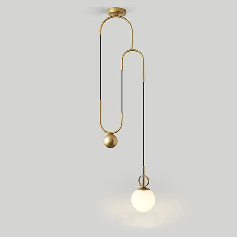 Afralia™ LED E14 Pendant Lights: Modern Black Gold Chandelier for Dining Living Room & Bedroom