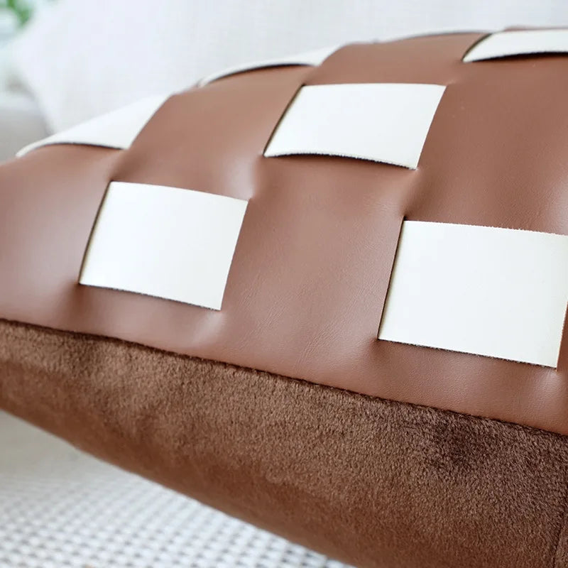 Afralia™ Luxury Coffee Fashion Pillowcase, Elegant Decorative Cushion Cover - Simple & Stylish