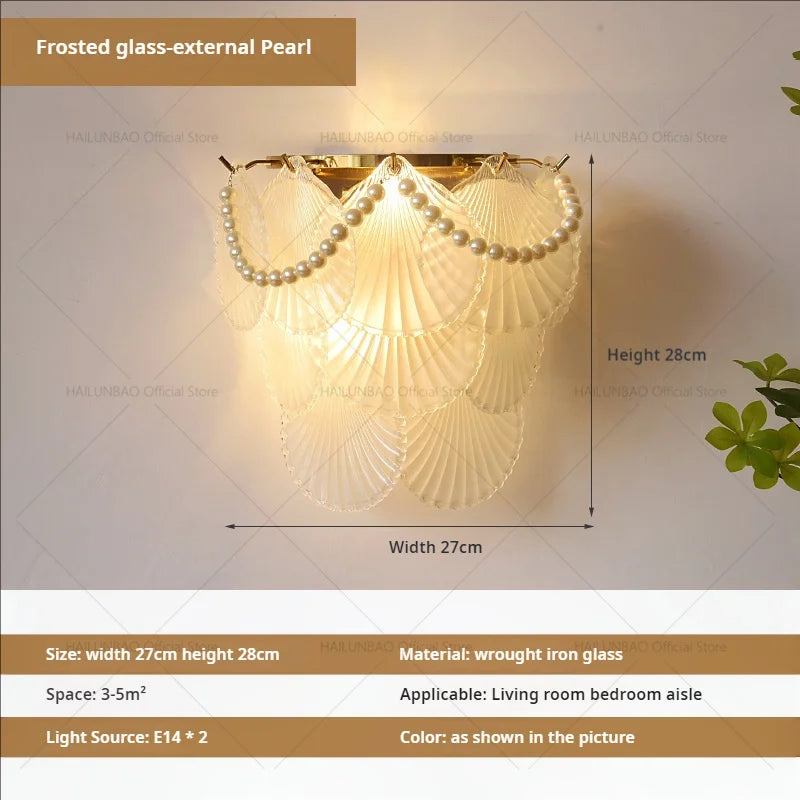 Afralia™ Luxe Crystal Glass Wall Lamp for Aisle, Living Room, Bedroom & Corridor Lighting