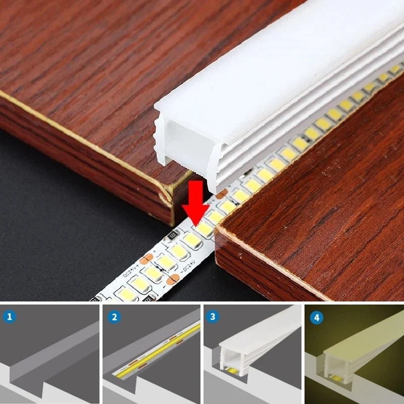 Afralia™ NeonFlex Garden Lights: Removable Waterproof Silicone Outdoor Decor Strip Lights