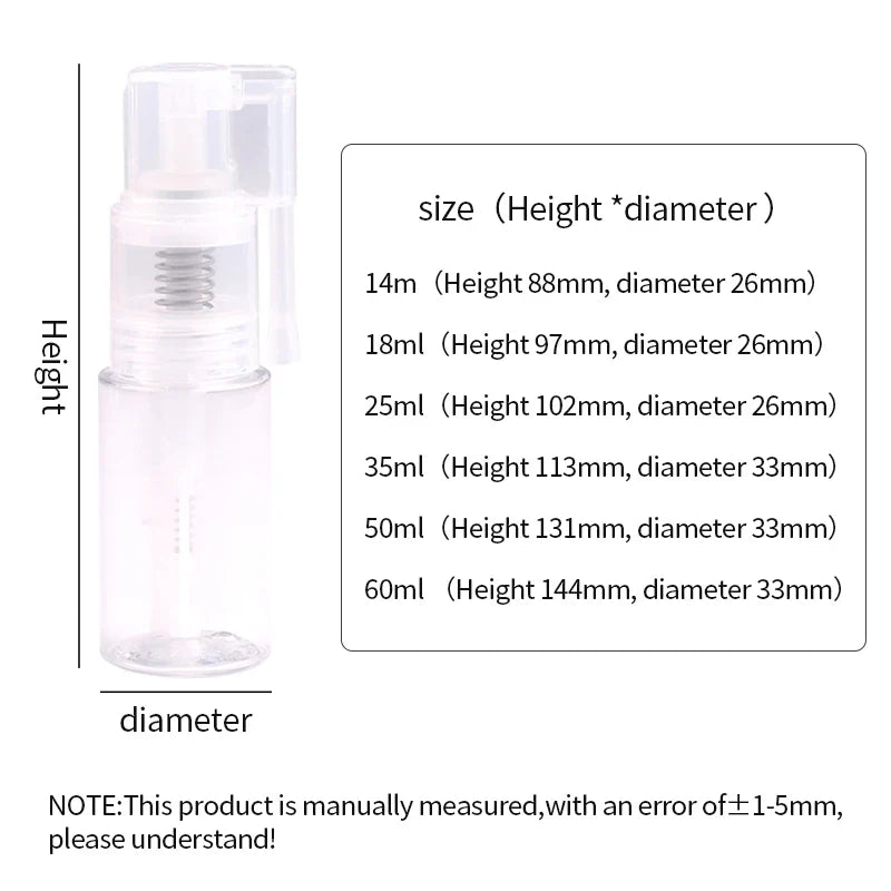 Afralia™ Glitter Powder Spray Bottle Duster Cake Decorating Tool Baking Portable