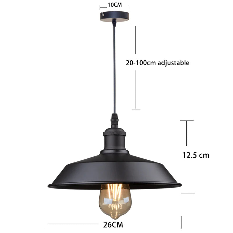 Afralia™ Black Farmhouse Pendant Light for Kitchen Island Stair Dining Hallway