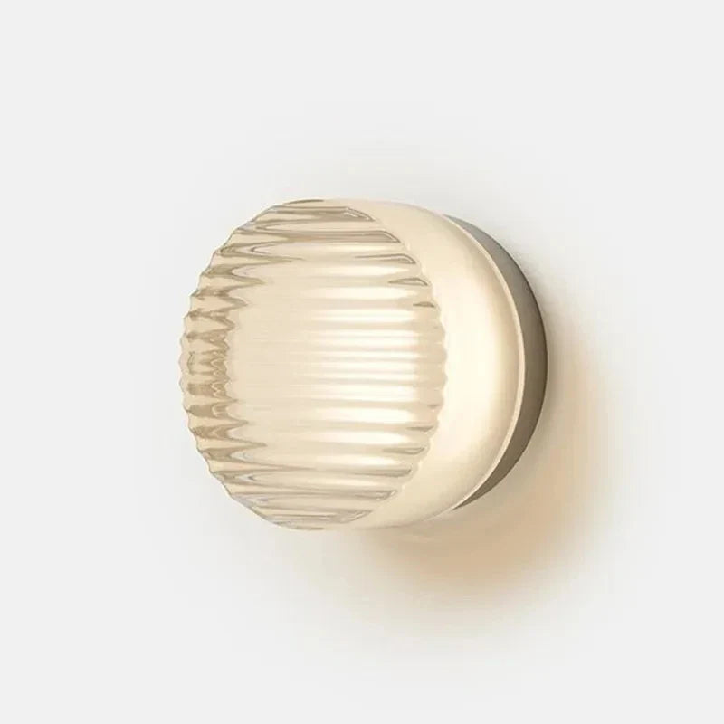 Afralia™ Nordic Round LED Acrylic Wall Sconce Light for Living Room, Bedroom, Bathroom