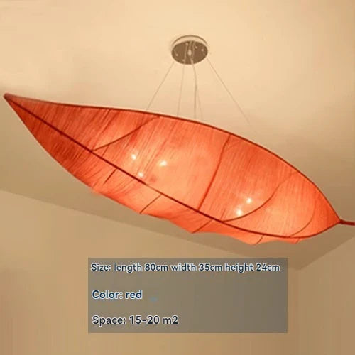 Afralia™ Retro Paper Fabric LED Pendant Light for Bedroom Teahouse Beauty Salon