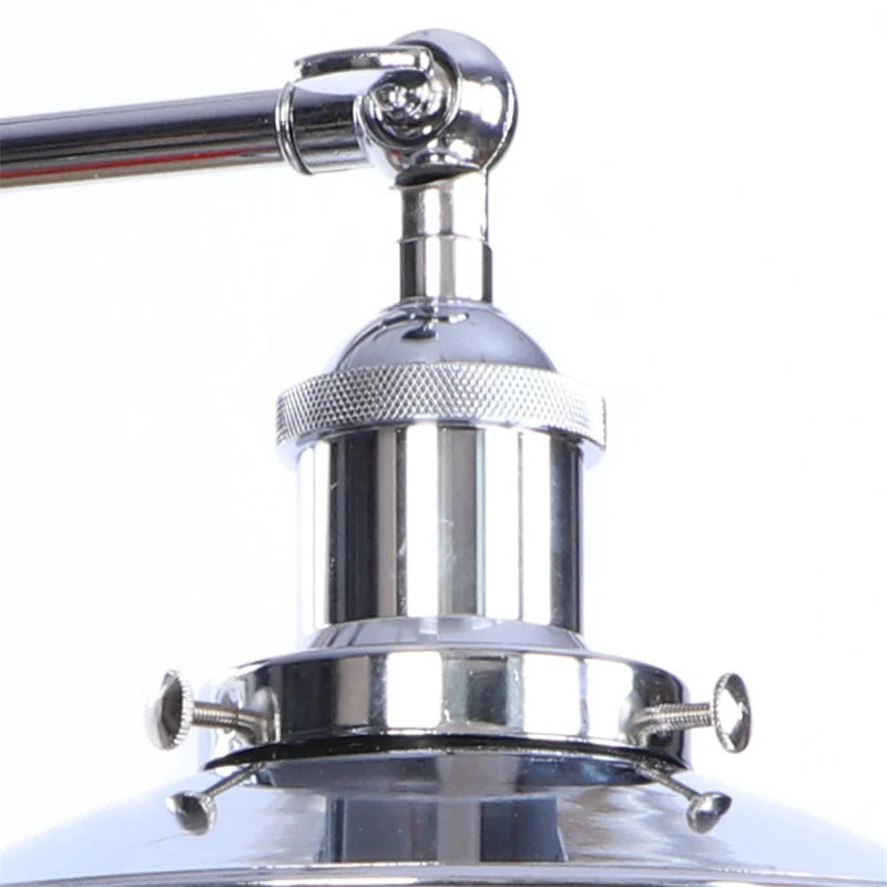 Afralia™ Vintage LED Pull Chain Wall Lights, Industrial Retro Iron Aisle Bedside Lamp