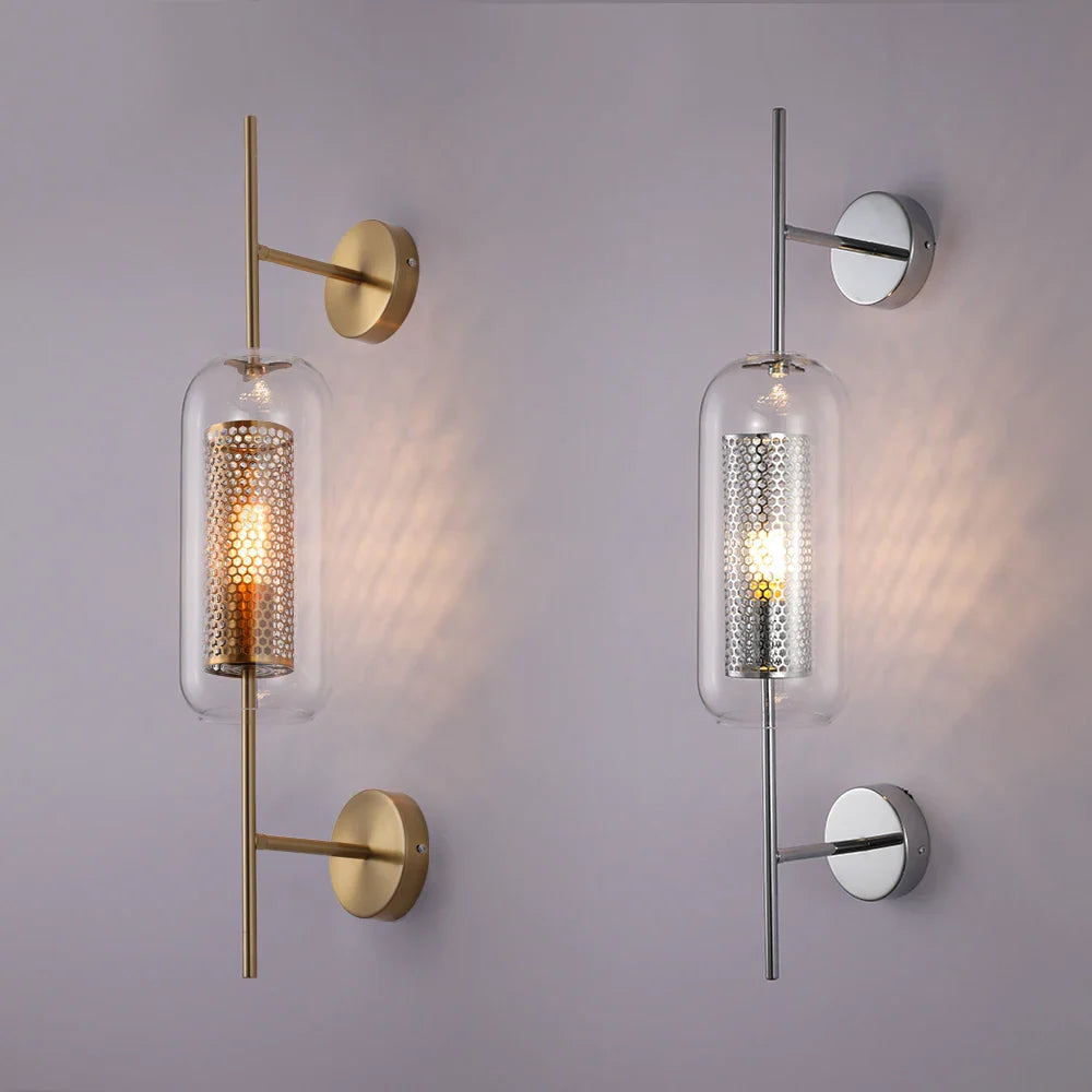 Nordic Glass Wall Lamp for Bedroom & Living Room by Afralia™