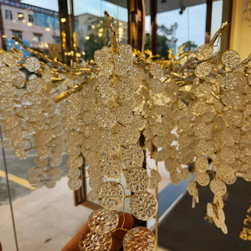 Afralia™ Crystal Pendant Chandelier: Elegant Lighting Fixture for Home, Dining Room, and Hotel