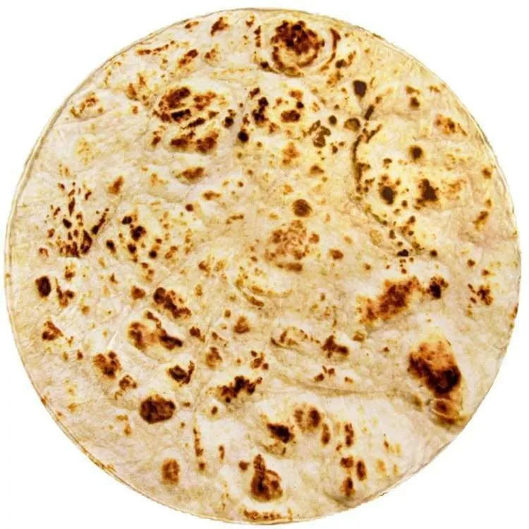 Afralia™ Pizza Flannel Blanket: Warm, Cozy, Pancake Printed for Travel and Home.