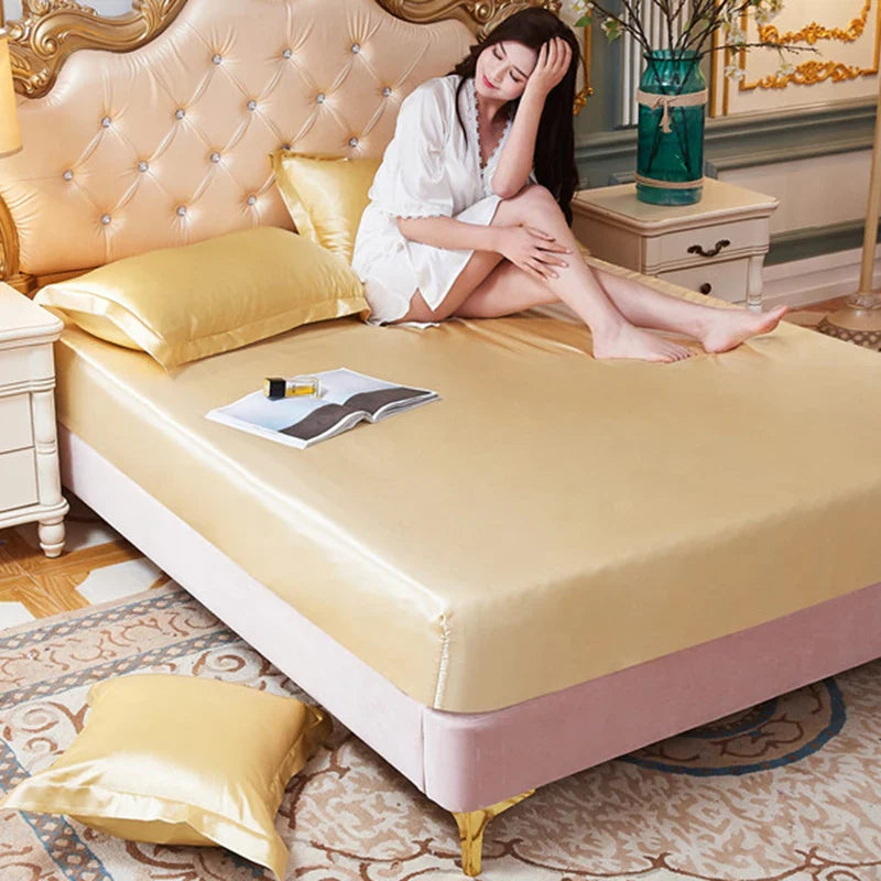 Afralia™ Satin Silk Pillowcase: Smooth & Skin-Friendly Solid Color Cover