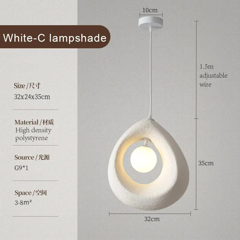 Afralia™ Nordic Retro LED Pendant Lights - Modern Design Ceiling Chandelier for Home Decor