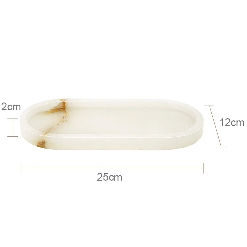 Afralia™ White Onyx Marble Bathroom Accessories Set for Elegant Bath Decor