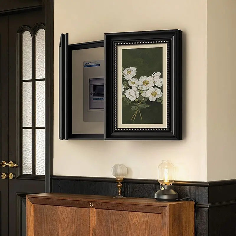 Afralia™ Electric Meter Box Cover Decorative Painting - Wall Mounted Foyer Switch Panel Art
