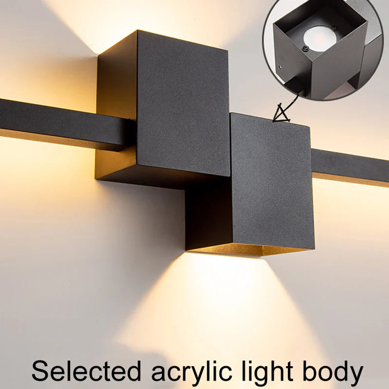 Afralia™ Modern LED Wall Lamp for Home Bedroom Living Room Hotel Sconce