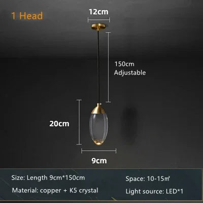 Afralia™ Copper Luster Pendant Chandelier for Luxe Interior Lighting