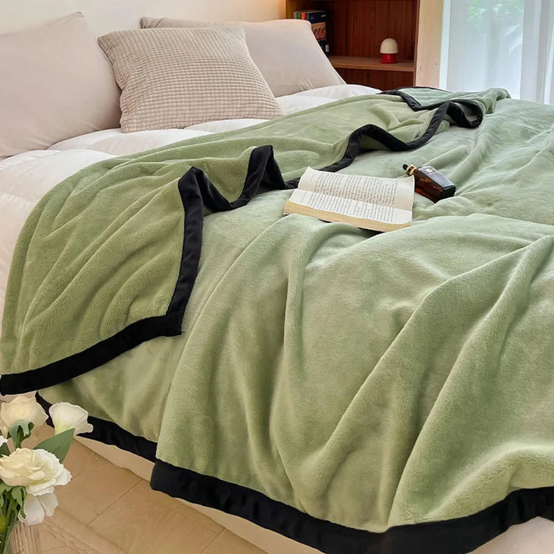 Afralia™ Milk Velvet Blanket: Cozy Flannel Sofa Cover for All Seasons