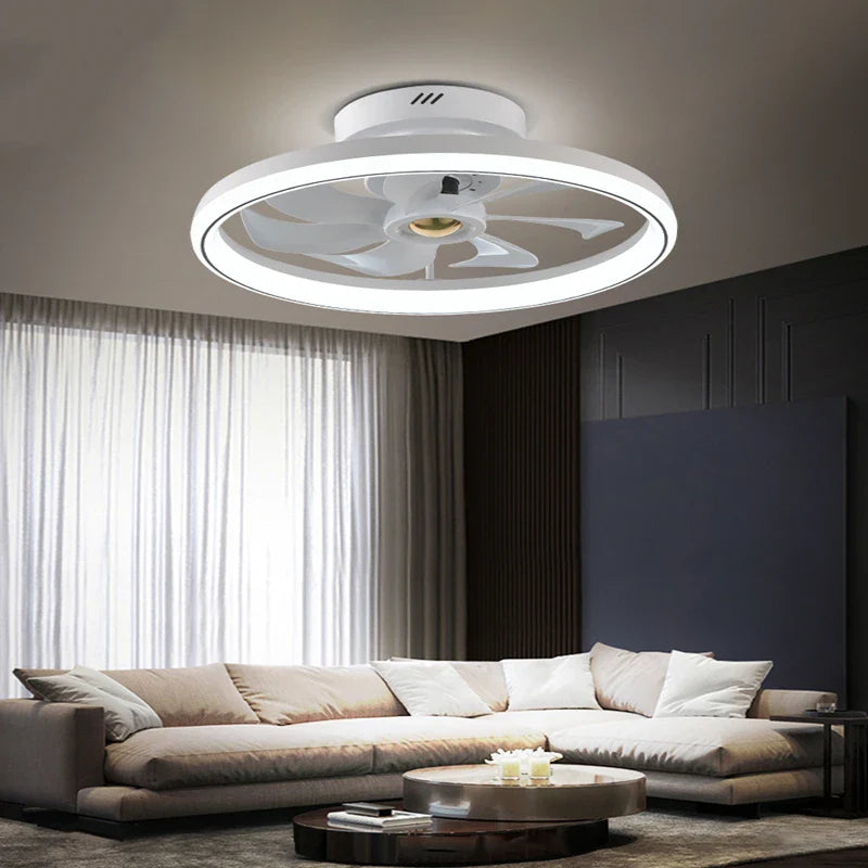 Afralia™ Smart LED Ceiling Fan with Remote Control for Dining, Bedroom, and Kids Room.