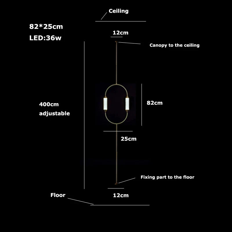 Afralia™ Gold LED Glass Tube Chandelier, Modern Luxury Ceiling Light Fixture