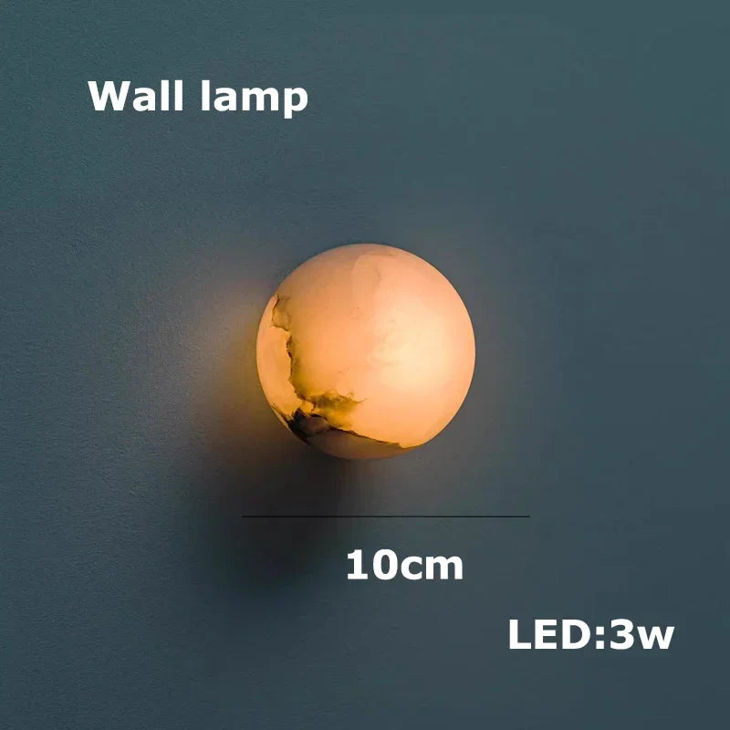 Afralia™ Modern Brown Leather Round Ring Lucite Pendant Light