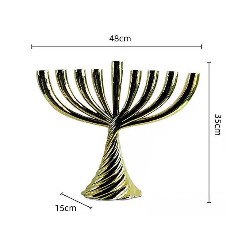 Afralia™ Gold Geometric Twist Candle Holder Set for Stylish Home Decor