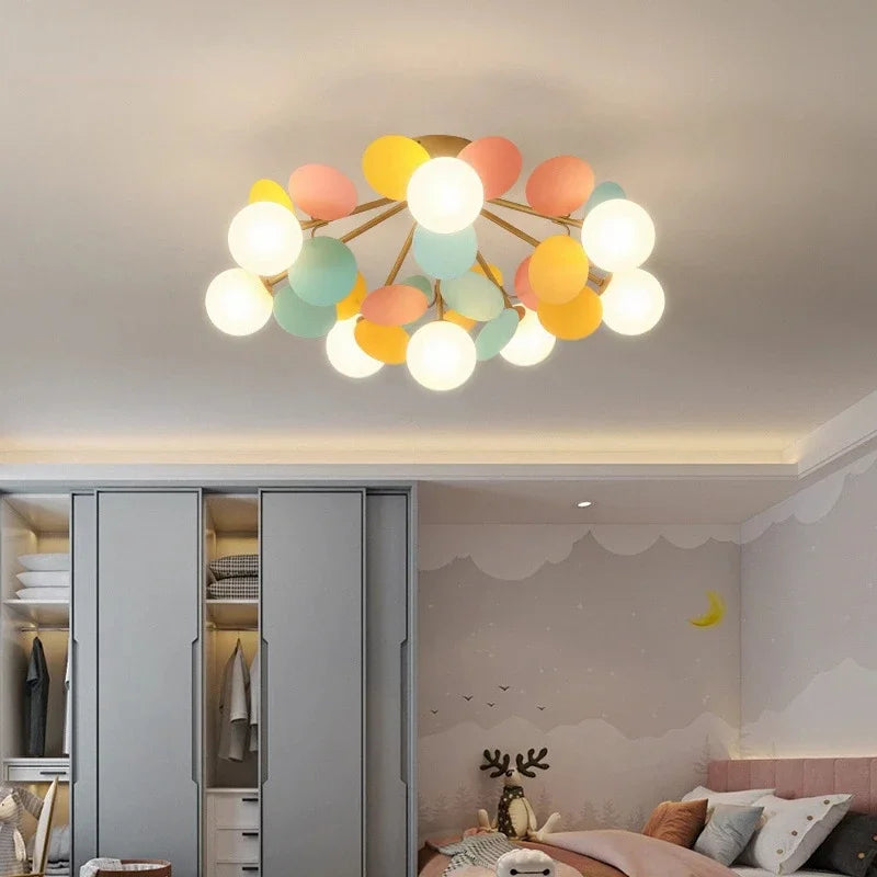 Afralia™ Frost Glass Ceiling Chandelier for Home Indoor Lighting