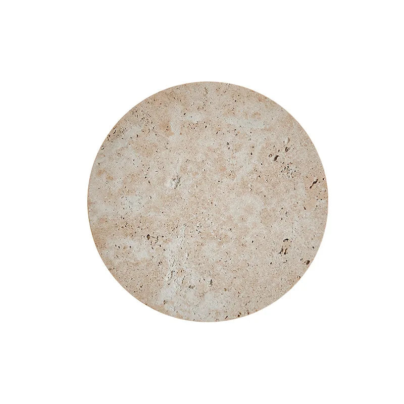 Afralia™ Natural Stone Round Wall Lamp: Bedside & Dining Room Atmosphere Art Decor Sconce Light