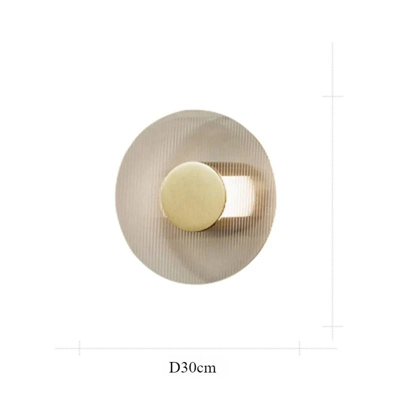 Afralia™ Elegant Glass Wall Lamp for Bedroom, Living Room - Retro Designer Luxury Lighting