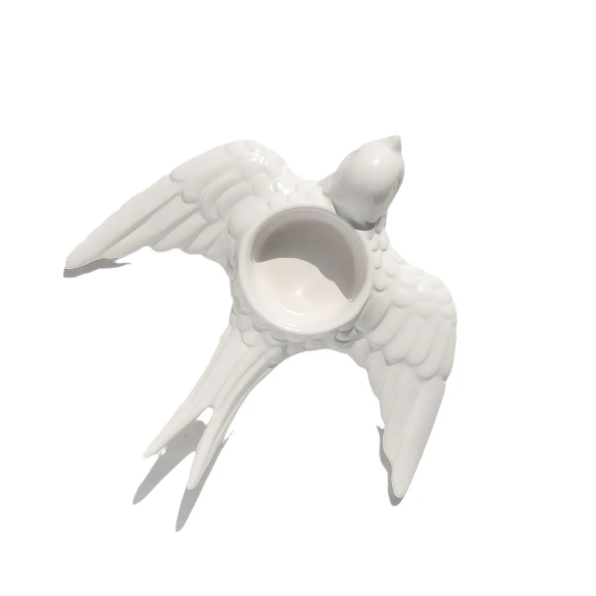 Afralia™ Golden Bird Ceramic Candle Holder Tray Wedding Decoration