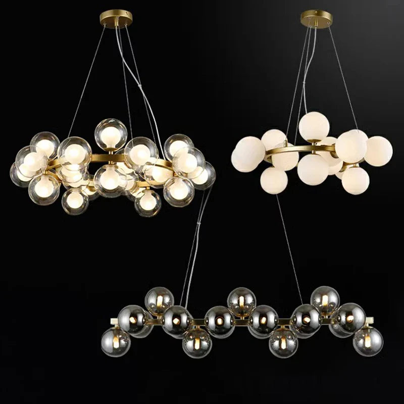 Afralia™ LED Pendant Light Chandeliers for Modern Home Decor Living Room Dining Room Lighting