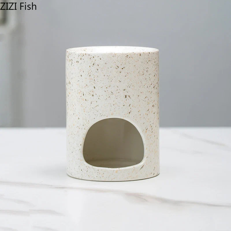 Afralia™ Speckled Incense Burner Tray | Aromatherapy Censer Firewood Aroma Diffuser