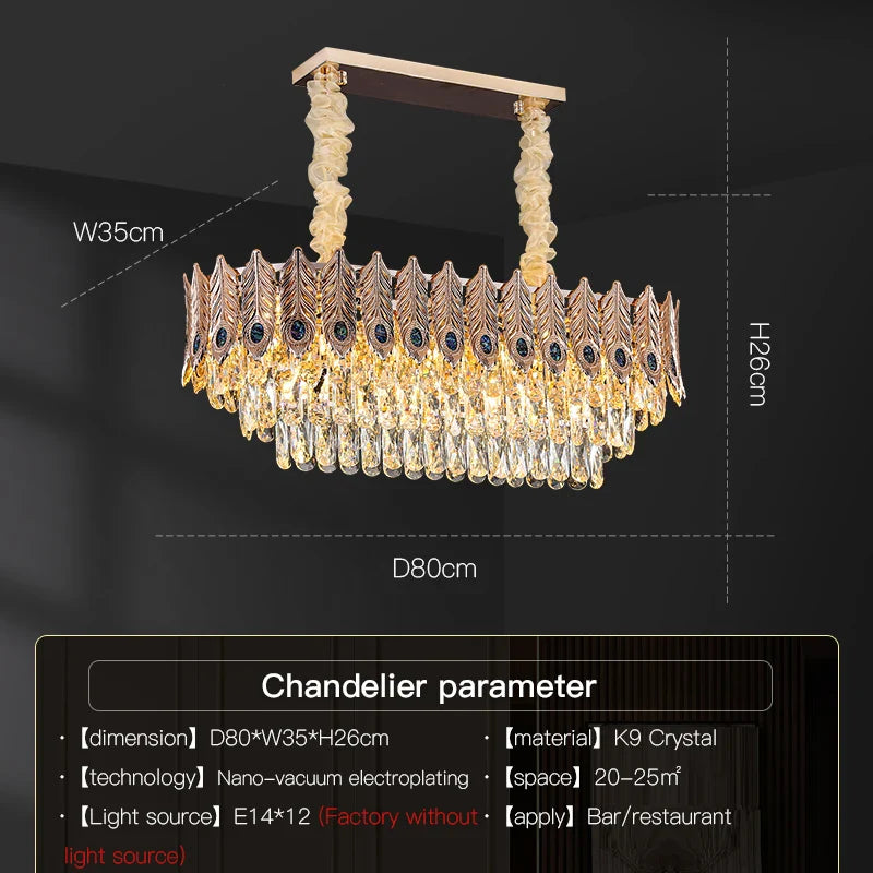 Afralia™ Crystal Chandelier: Elegant Post-Modern Living Room & Bedroom Lighting