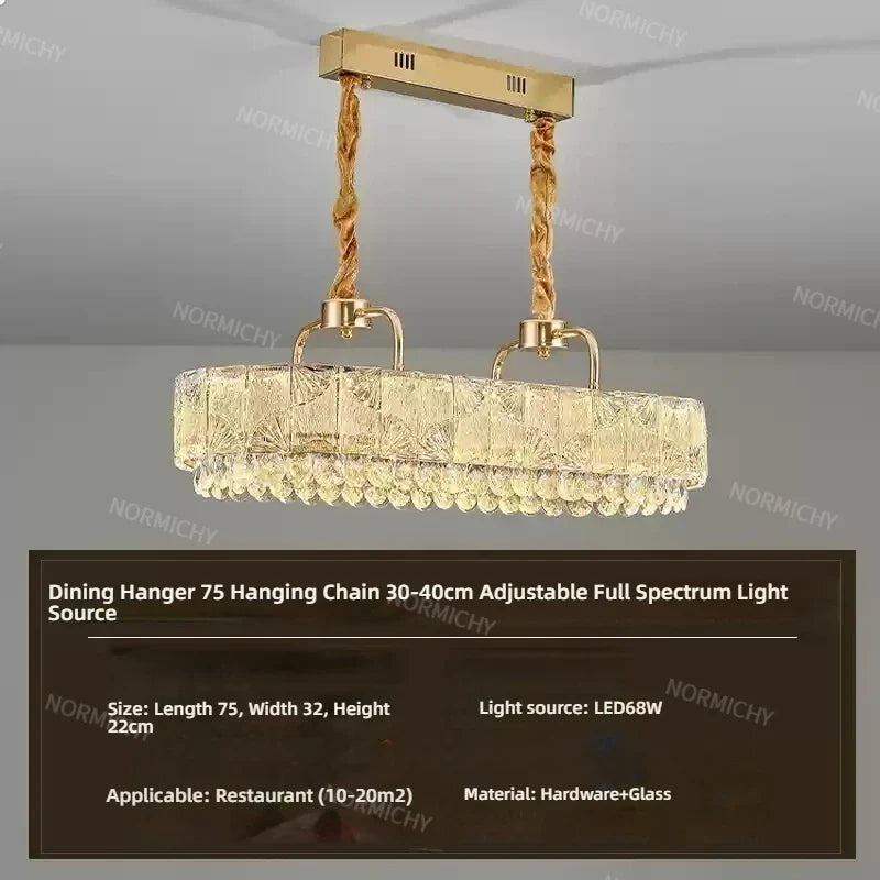 Afralia™ Luxury Crystal Pendant Light for High-End Atmosphere