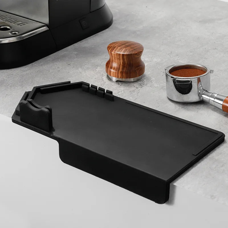Coffee Tamper Holder Mat Support Base by Afralia™: Barista Cafe Accessories Tamping Station Stand