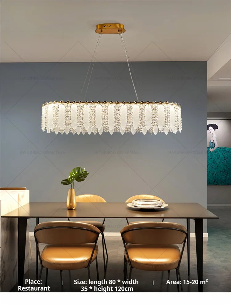 Afralia™ French Cream Wind Crystal Chandelier 2024 - Modern & Romantic Lighting for Living, Bedroom, Dining