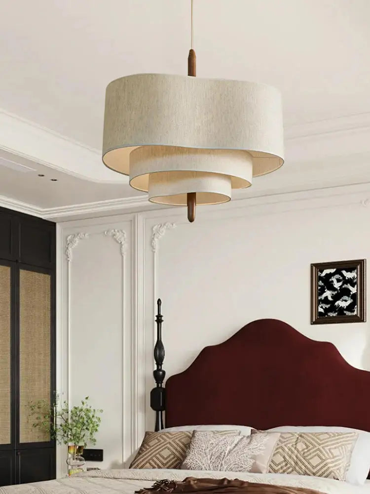 Afralia™ Wabi Sabi Japan Cloth Ceiling Chandelier for Home Decor - Elegant Island Pendant Lights