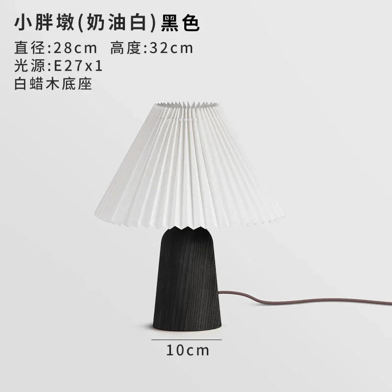Afralia™ Mushroom Table Lamp LED Solid Wood Desk Light for Romantic Bedroom Decor