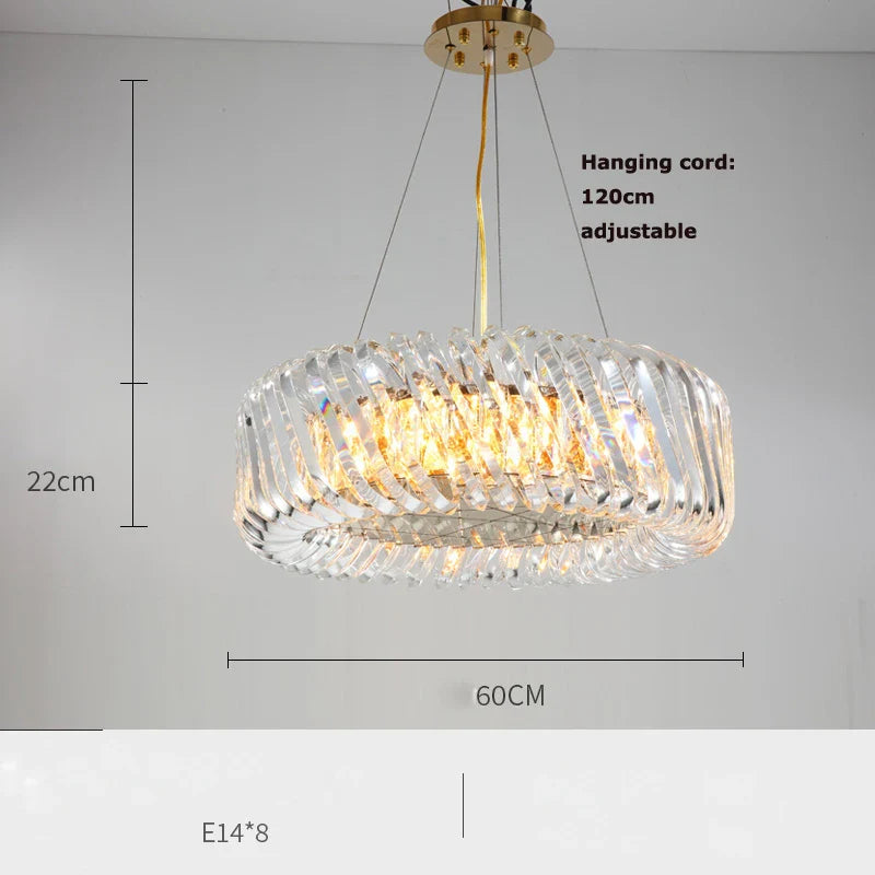 Afralia™ Gold LED Chandelier 2025 New Trend for Living Room