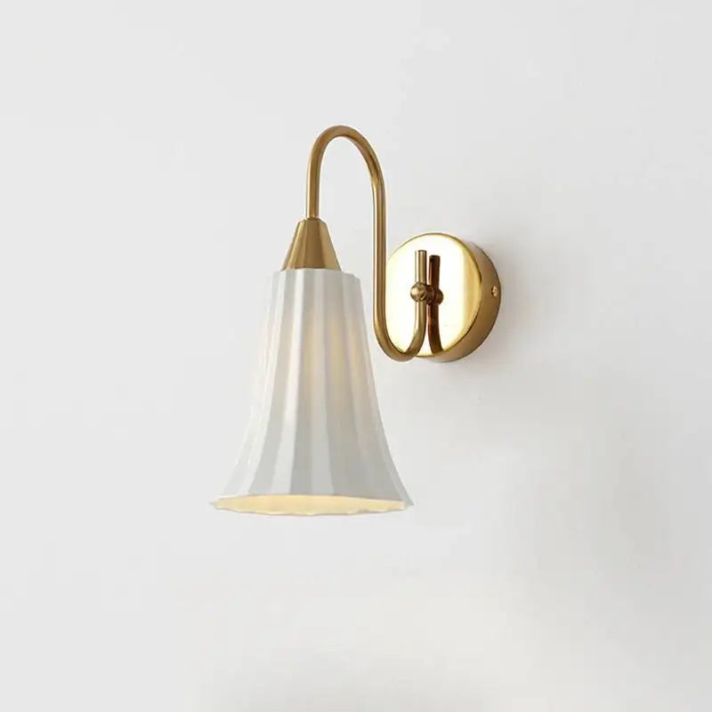Afralia™ Nordic Ceramic Wall Lamp for Bedroom, Postmodern Style, French Design
