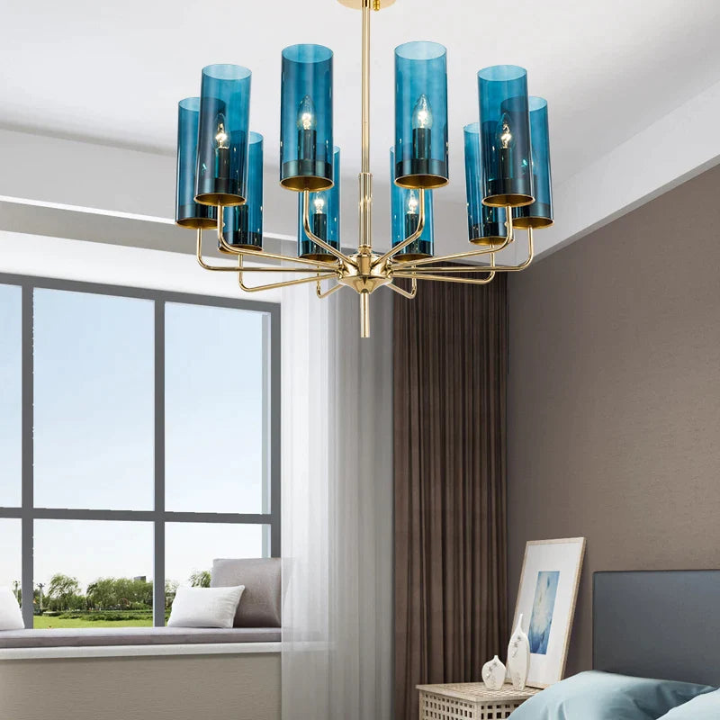 Afralia™ Glass Chandelier: Elegant Nordic Design Hanging Lamp for Kitchen Island, Restaurant, and Home