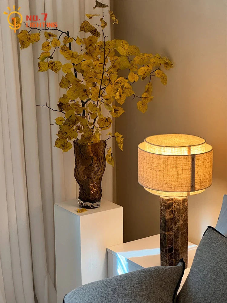 Afralia™ Marble Table Lamp LED E27 Modern Minimalist Design