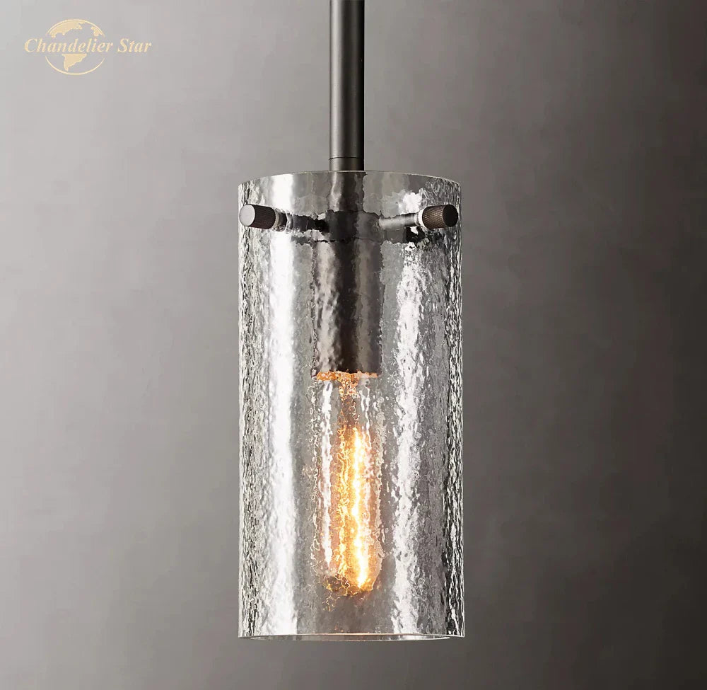Afralia™ Modern Glass LED Chandelier Charleroi Pendant Light for Kitchen Bedroom Dining Room