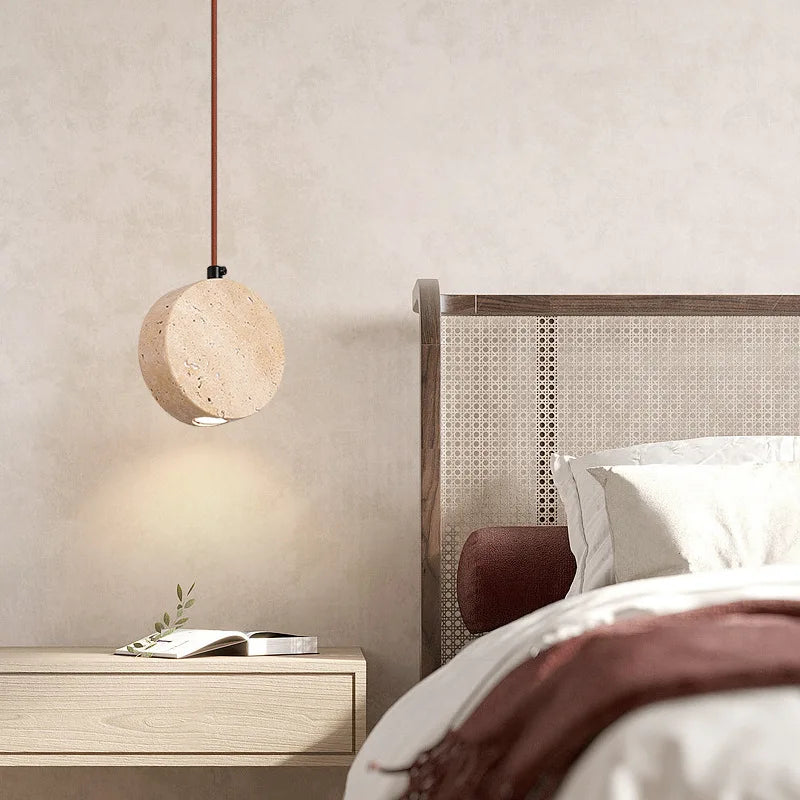Afralia™ Stone Art Pendant Bell Chandelier - Retro Home Lighting Fixture