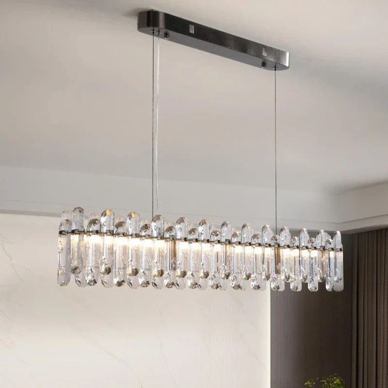 Afralia™ LED Crystal Ceiling Chandelier: Luxury Home Decoration for Dining, Living, and Bedroom