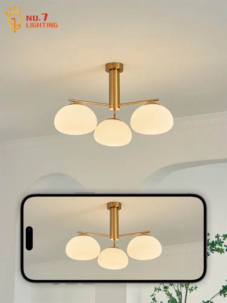 Afralia™ Persimmon Chandelier LED E27 Modern Nordic Design Living/Dining Room Light Fixtures