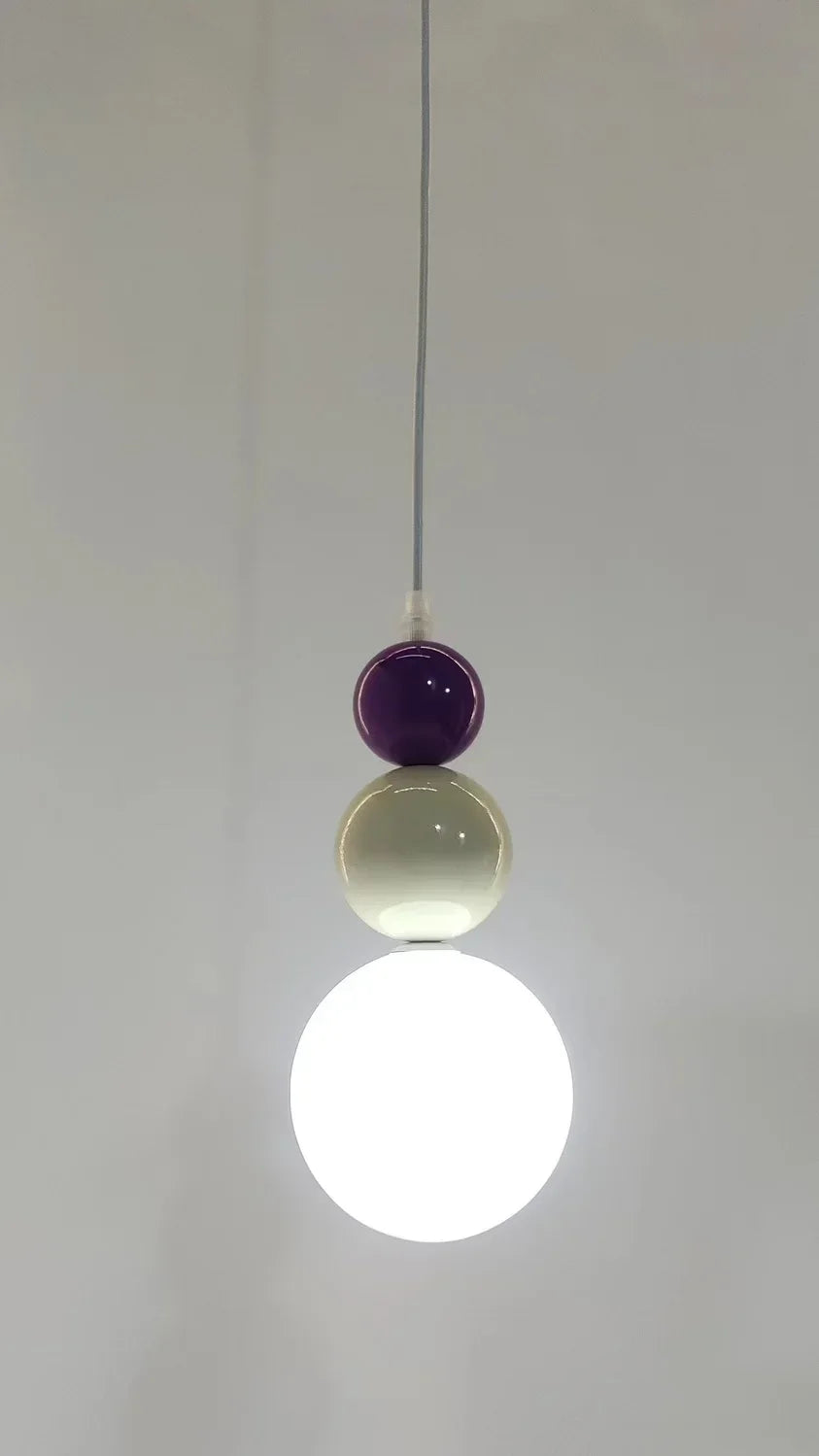 Afralia™ Nordic Three Ball Pendant Lamp Colorful Chandelier