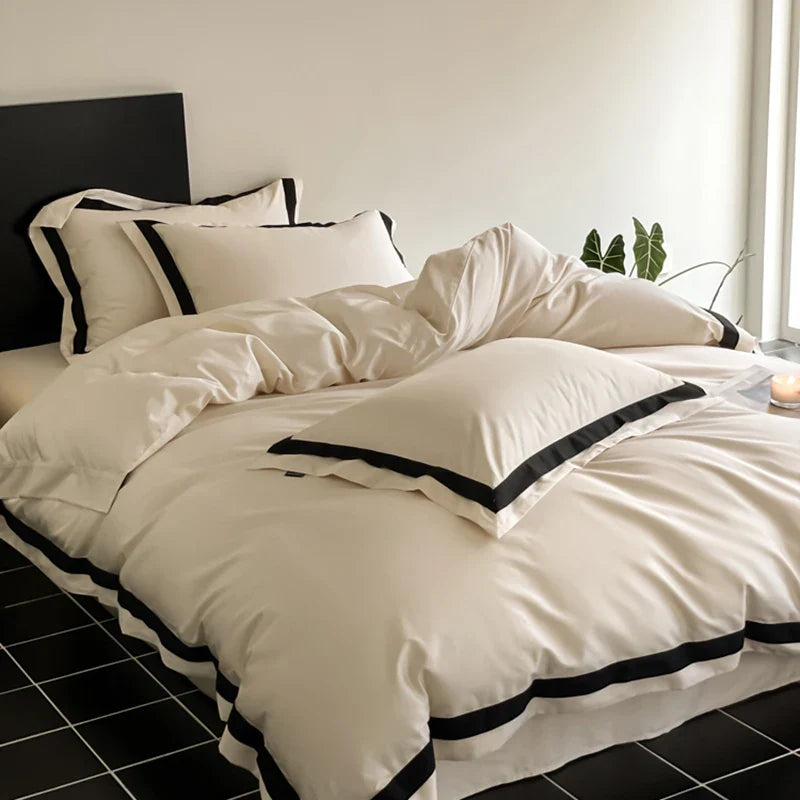 Afralia™ Luxury Long Staple Cotton Hotel Bedding Set - Queen/King Size
