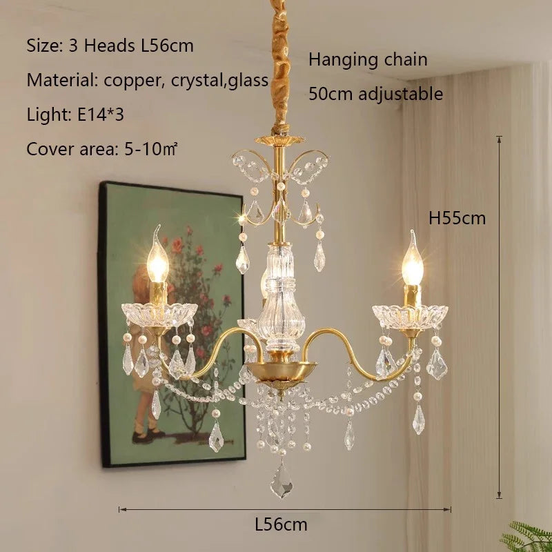Afralia™ Crystal Chandeliers Light for Living Room and Dining Room