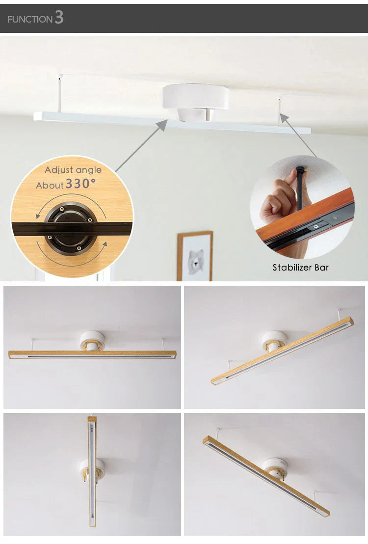 Afralia™ Nordic LED Track Light Bar for Living Room & Clothing Store