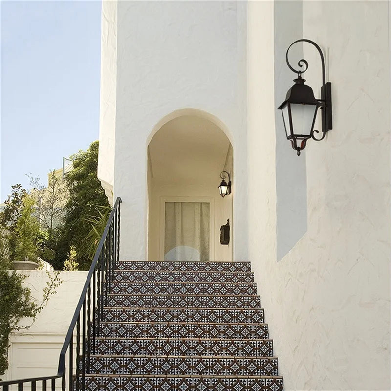 Afralia™ Classical LED Outdoor Wall Sconces Lamp Fixture Waterproof for Home Porch Villa