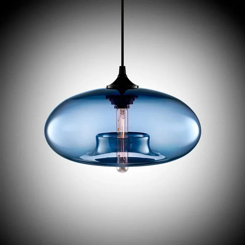 Afralia™ Glass Chandelier Pendant Lamps | Industrial Hanging Lighting Fixture for Kitchen, Restaurant