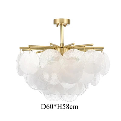 Afralia™ Nordic Glass Ceiling Chandelier for Home Luxury Decor